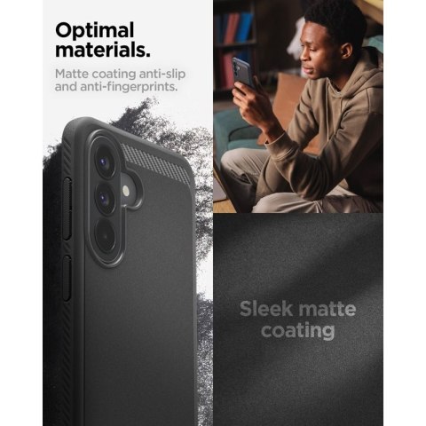 Spigen Rugged Armor - Etui do Samsung Galaxy A57 5G (Matte Black)