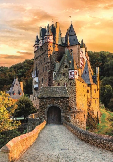 Clementoni - Puzzle 1000el. Compact Golden Hour At Eltz Castle