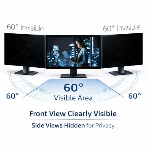Qoltec Filtr prywatyzujący RODO 19" | 5:4 | Ochrona wzroku | do monitora