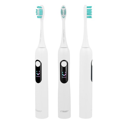 VITAMMY SONICE 5+ WHITE Szczoteczka Soniczna do zębów, 5 trybów, wyświetlacz, timer