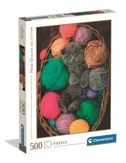 Clementoni - Puzzle 500el. Fluffy Kitten