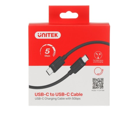 PRZEWÓD Y-C477BK01-2M USB-C/USB-C 2.0 m UNITEK