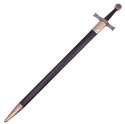 Stalowy Miecz Rycerski 84 cm w Pochwie - Replika - SW-114