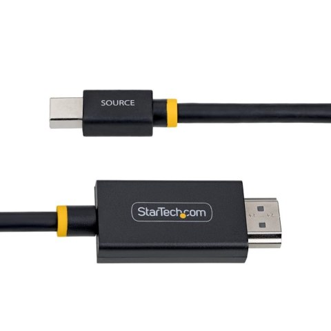 StarTech 2M-MDP-HDMI2-4K60 adapter kablowy Mini DisplayPort HDMI Typu A (Standard) Czarny
