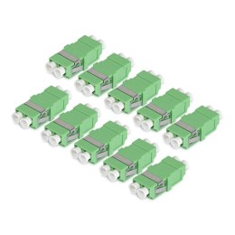 StarTech DUPLEXLCAPCNOF adapter światłowodowy LC/APC 10 szt. Zielony