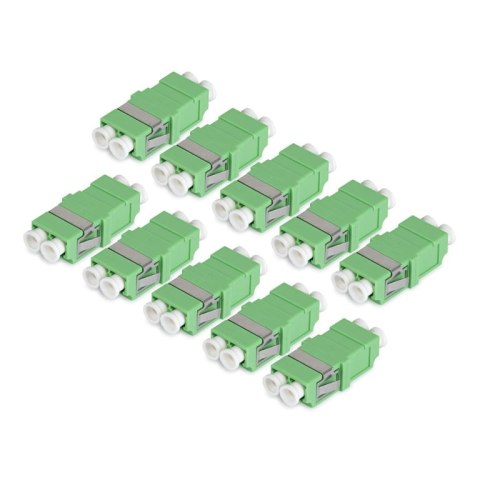 StarTech DUPLEXLCAPCNOF adapter światłowodowy LC/APC 10 szt. Zielony