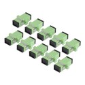 StarTech SIMPLEXSCAPCF adapter światłowodowy SC 10 szt. Zielony