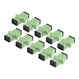 StarTech SIMPLEXSCAPCF adapter światłowodowy SC 10 szt. Zielony