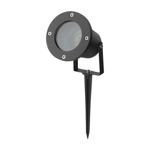 Oprawa gruntowa ogrodowa wbijana aluminium GU10 czarna IP65 V-TAC VT-7701 3 lata gwarancji