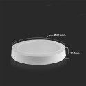 Panel LED V-TAC natynkowy premium downlight 12W okrągły fi170 VT-60012 4000K 1200lm