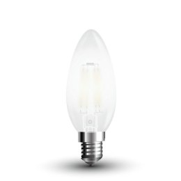 Żarówka LED V-TAC 4W filament E14 mrożona świeczka VT-1936 2700K 400lm