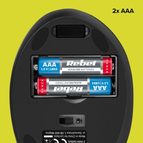 Bezprzewodowa mysz pionowa Rebel VM20