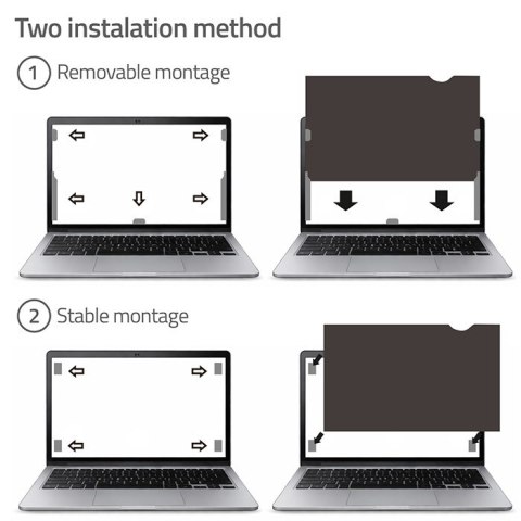 Qoltec Filtr prywatyzujący RODO do MacBook Pro Retina 15.4" (2012-2015) | Ochrona wzroku