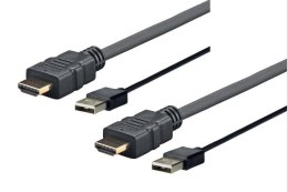 Vivolink PROHDMIUSB3 adapter kablowy 3 m HDMI USB Typu-A Czarny