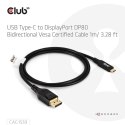 CLUB3D CAC-1559 adapter kablowy 1 m USB Type-C DisplayPort Czarny