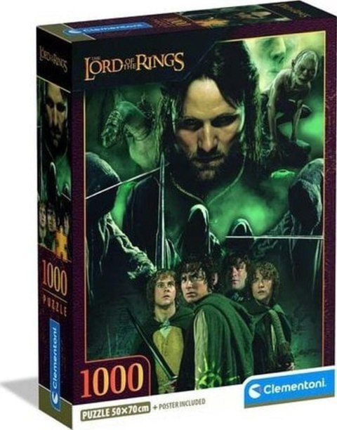 Clementoni: Puzzle 1000el. Compact - THE LORD OF THE RINGS