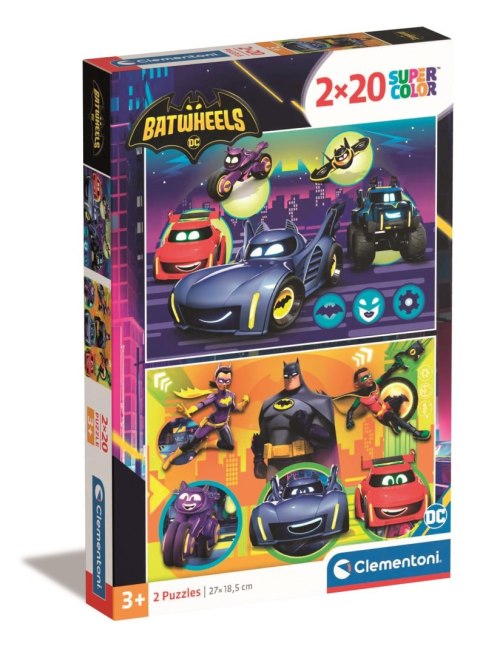 Clementoni: Puzzle 2x20el. Batwheels