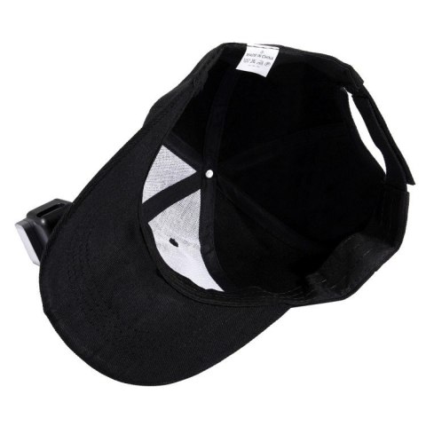 Czapka PULUZ z mocowaniem do kamery sportowej (czarna)