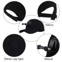 Czapka PULUZ z mocowaniem do kamery sportowej (czarna)