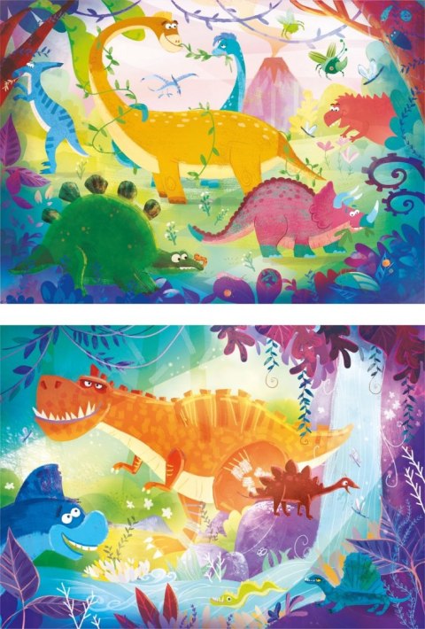 Puzzle 2x20el. | Dinozaury
