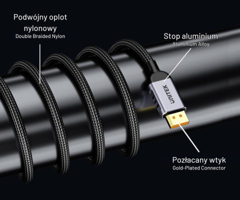 PRZEWÓD DISPLAYPORT C1626GY01-3M 16K @ 60 Hz, 3 m UNITEK