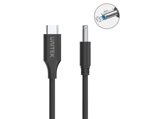 KABEL ZASILAJĄCY C14117BK-1.8M USB-C / DC-3.0/4.5-W 1.8 m UNITEK