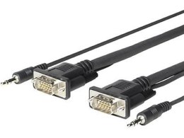 Vivolink PROVGAMCS4.6 adapter kablowy 4,6 m VGA (D-Sub) + 3.5mm Czarny