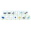 Basen ogrodowy panelowy całoroczny 488 x 132 cm 13w1 Bestawy 561CU