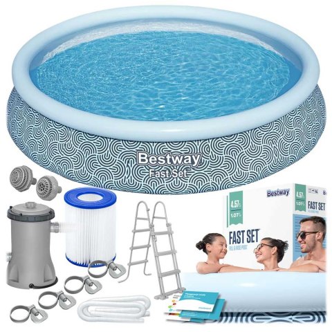 Basen ogrodowy rozporowy 457 x 107 cm 11w1 Bestway 57372