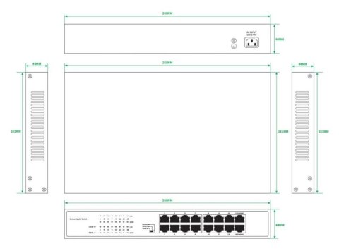 Lanview LVN-1U-16PORT-1G bez kategorii
