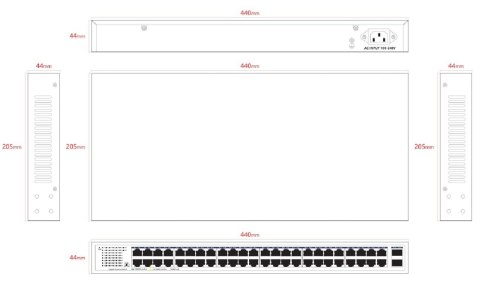 Lanview LVN-1UMOUNT-48PORT-2SFP-1G bez kategorii