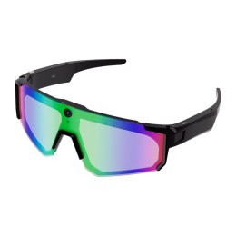 Sportowe okulary Colmi V06 AI Czarne (z niebieskimi szkłami)