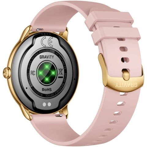 SMARTWATCH DAMSKI GRAVITY GT31-1 - AMOLED, DODATKOWY PASEK (sg052a)