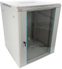 Szafa RACK Pulsar 15U / 19" wisząca do złożenia 600x600 szara
