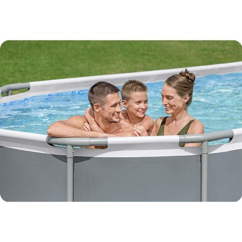 Basen ogrodowy stelażowy 549 x 274 x 122 cm 17w1 Bestway 56710