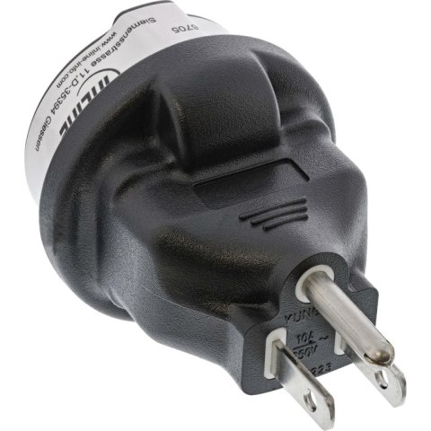 InLine 16705 adapter wtyczek zasilających Czarny