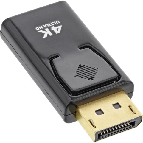 InLine 17198M adapter kablowy DisplayPort male HDMI Czarny