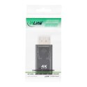 InLine 17198M adapter kablowy DisplayPort male HDMI Czarny