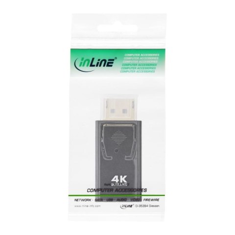 InLine 17198M adapter kablowy DisplayPort male HDMI Czarny