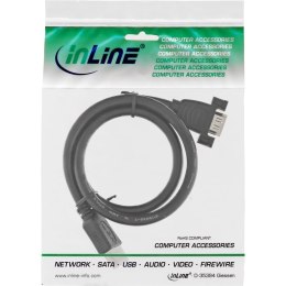 InLine 17500B adapter kablowy 0,6 m HDMI Typu A (Standard) Czarny