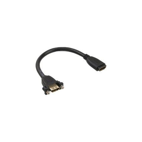 InLine 17600R adapter kablowy 0,2 m HDMI Typu A (Standard) Czarny