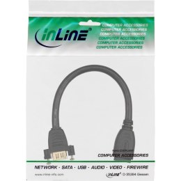 InLine 17600R adapter kablowy 0,2 m HDMI Typu A (Standard) Czarny