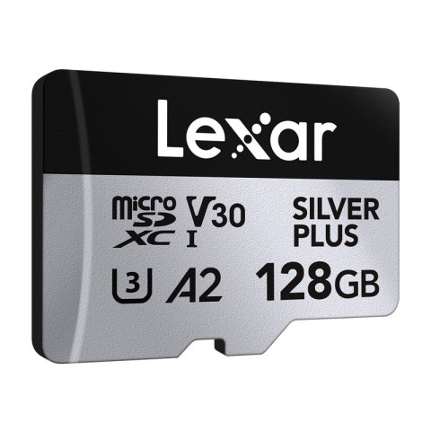 Zestaw 2 kart pamięci Lexar High-Performance Silver Plus microSDXC 2x128GB + adapter