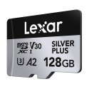 Zestaw 2 kart pamięci Lexar High-Performance Silver Plus microSDXC 2x128GB + adapter