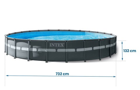Basen ogrodowy stelażowy 732 x 132 cm 21w1 INTEX 26340