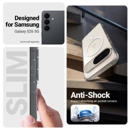 Crong Hybrid Clear Magnetic - Etui MagSafe Samsung Galaxy S26 (przezroczysty)
