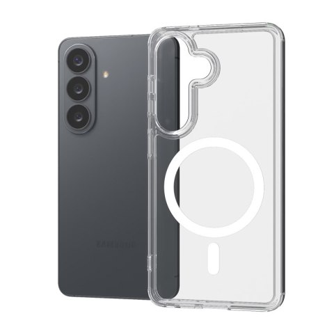 Crong Hybrid Clear Magnetic - Etui MagSafe Samsung Galaxy S26+ (przezroczysty)