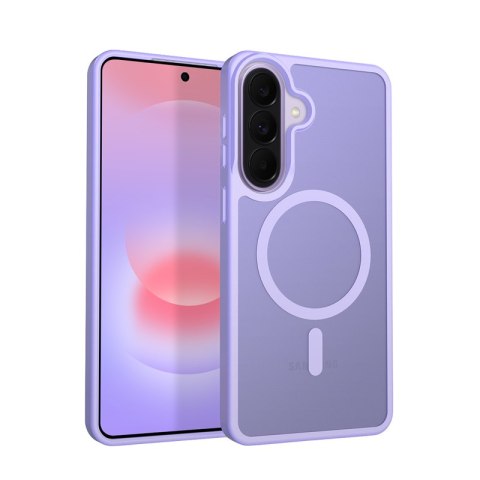 Crong Hybrid Matte Magnetic - Etui MagSafe Samsung Galaxy A37 / A36 (lawendowy)