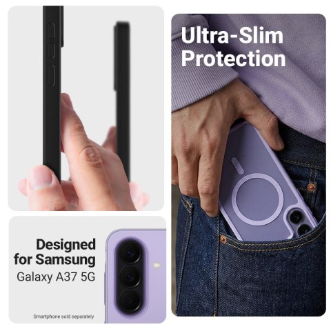 Crong Hybrid Matte Magnetic - Etui MagSafe Samsung Galaxy A37 / A36 (lawendowy)