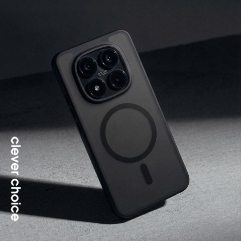 Crong Hybrid Matte Magnetic - Etui MagSafe Xiaomi Redmi Note 15 Pro 5G (czarny)